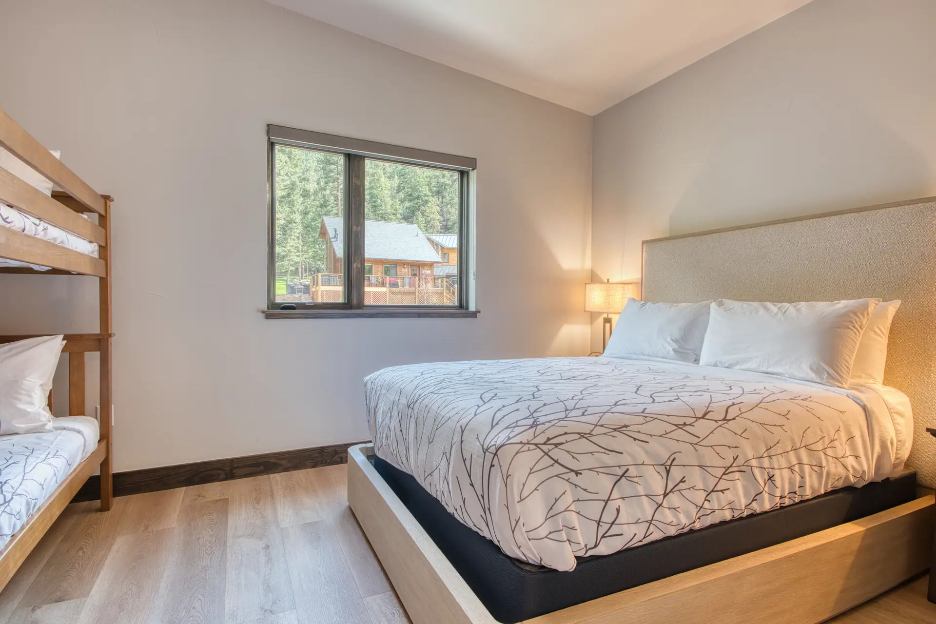 Queen & bunk bedroom